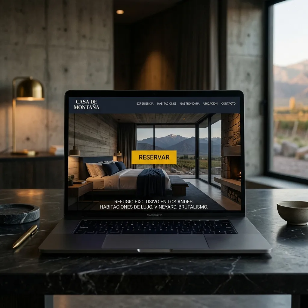 Diseño web para cabañas y hoteles boutique en Sierras de Córdoba